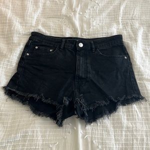 Zara Black Denim Shorts